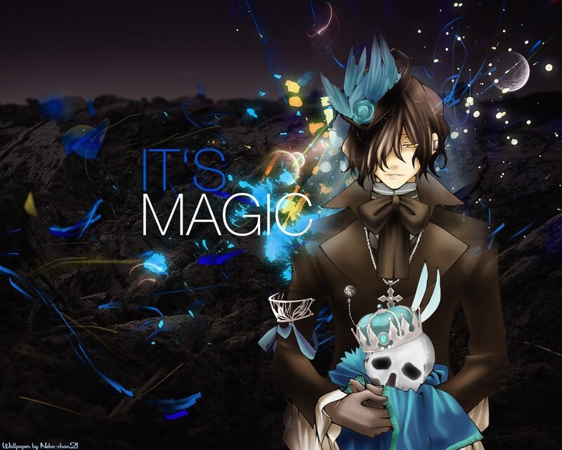 anime character with skull