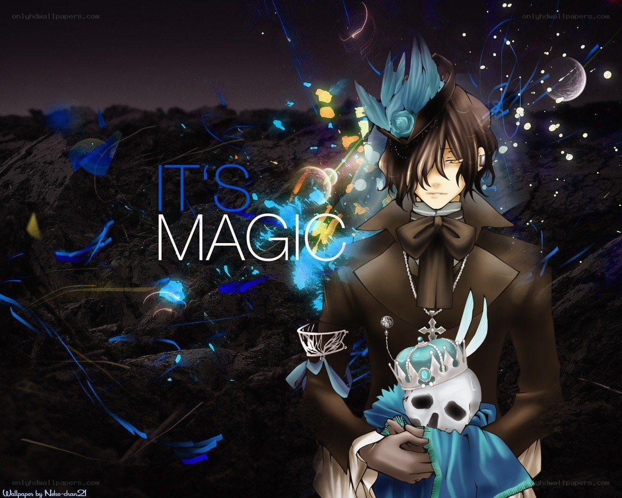 anime character with skull
