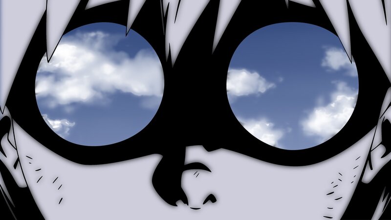 anime character with sky in eyes