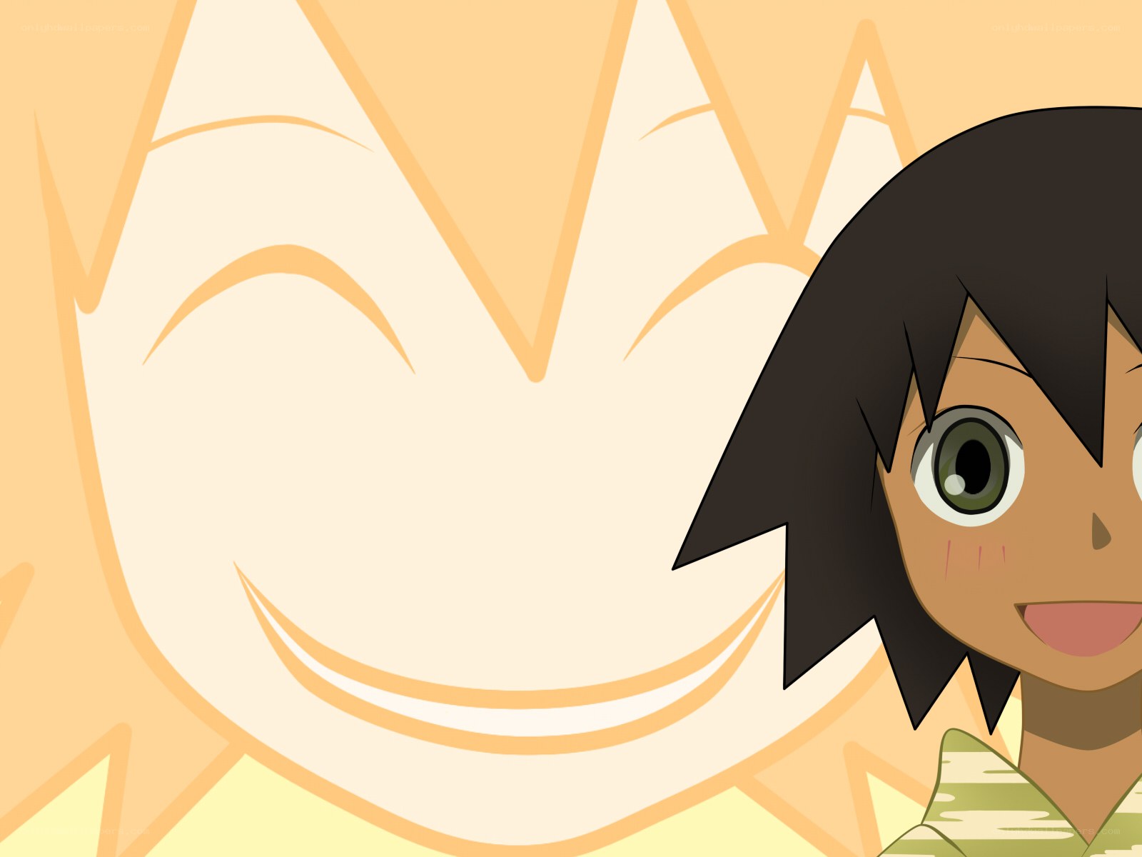 anime character with smiling sun