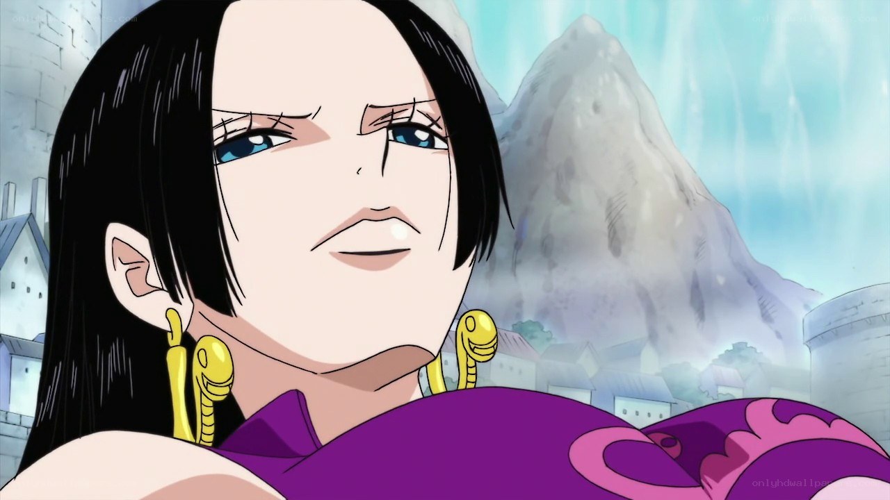 anime character with snake earrings