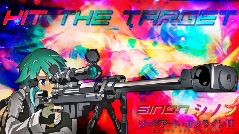 Anime Character with Sniper Rifle — Red