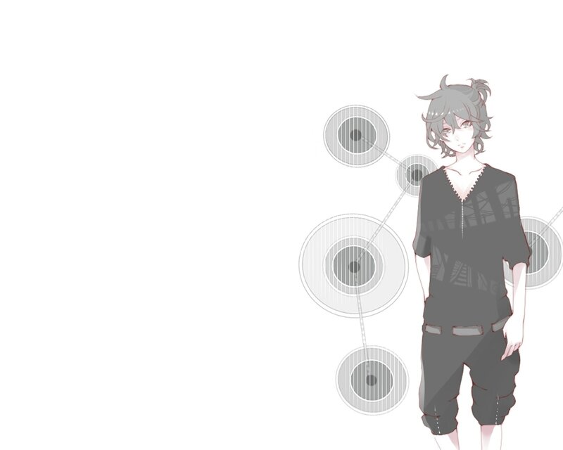 anime character with sound waves