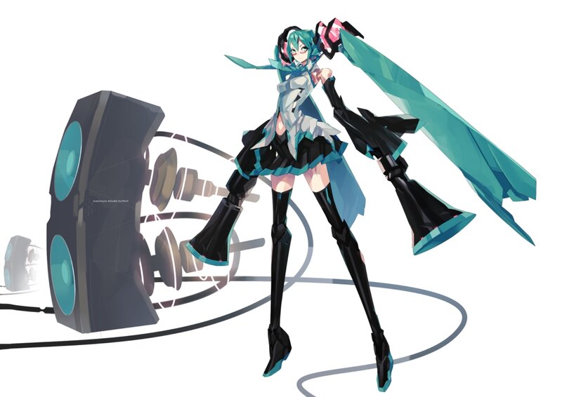 Anime Character with Speaker