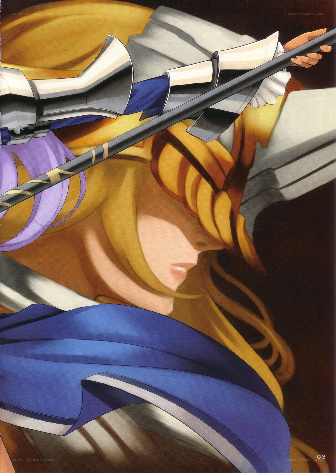 anime character with spear