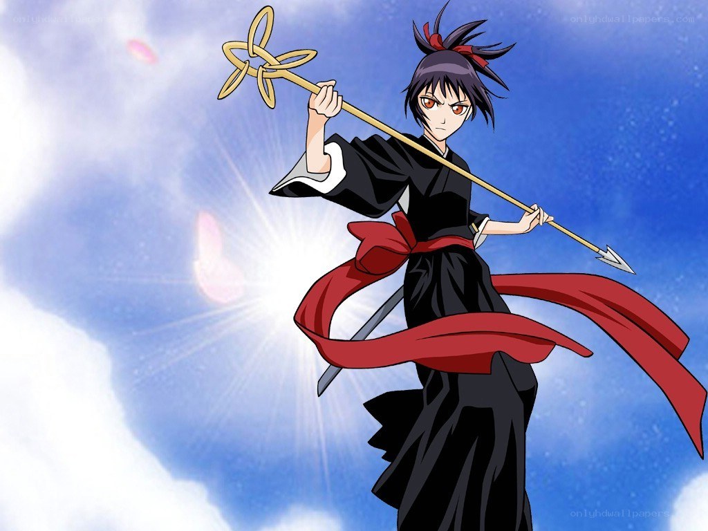 anime character with spear