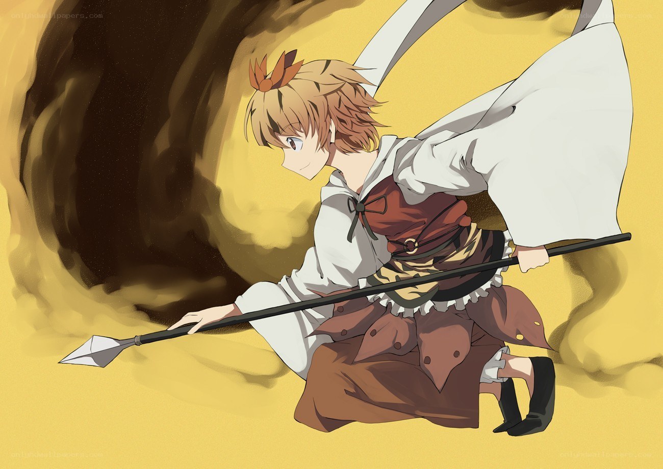 anime character with spear