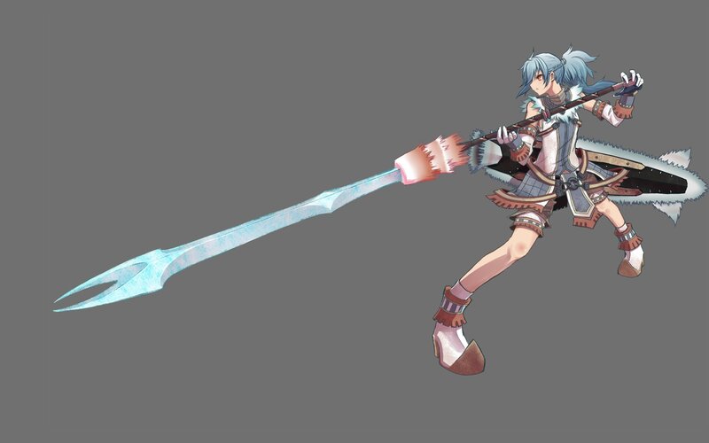 anime character with spear