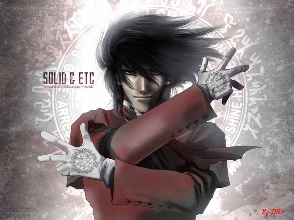 Anime character with spell circle