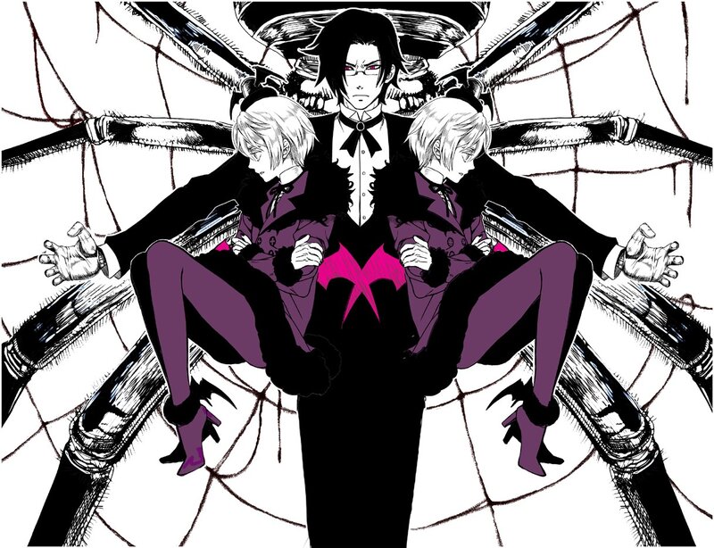 Anime character with spider-like wings