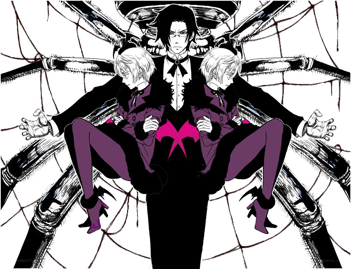 Anime character with spider-like wings