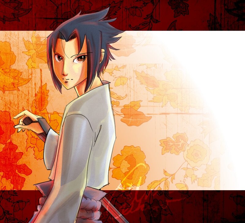 anime character with spiky hair