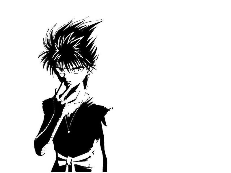 anime character with spiky hair