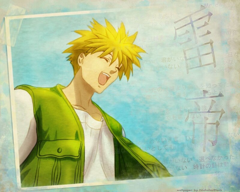 Anime character with spiky hair