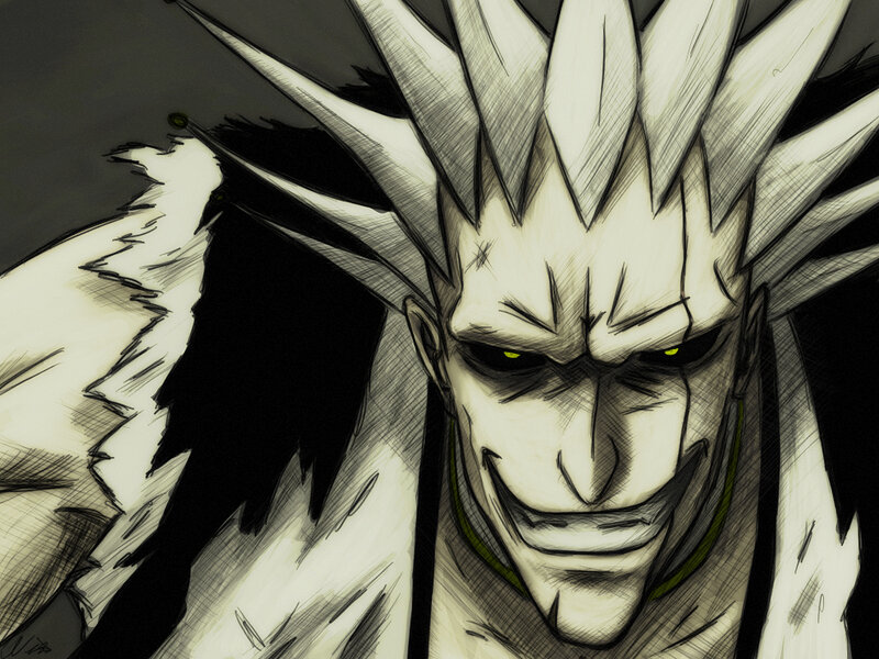 anime character with spiky hair