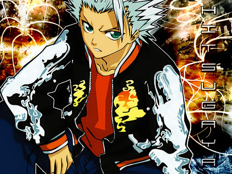 Anime character with spiky hair