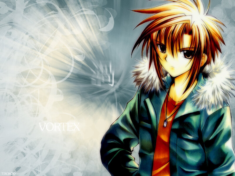 anime character with spiky hair