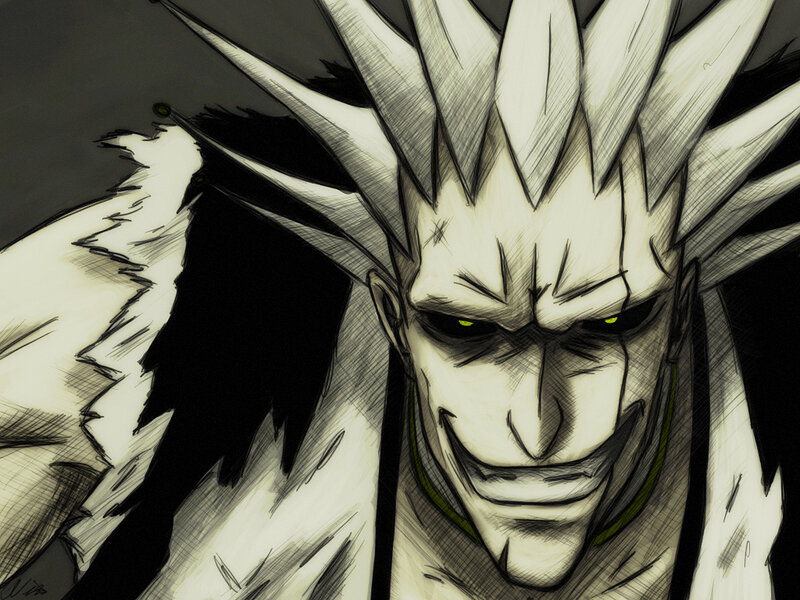 anime character with spiky hair