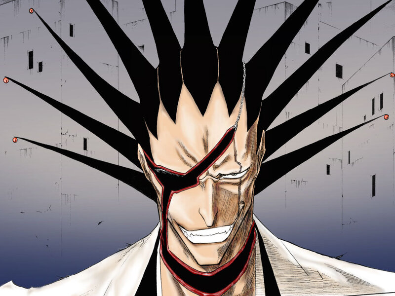 anime character with spiky hair