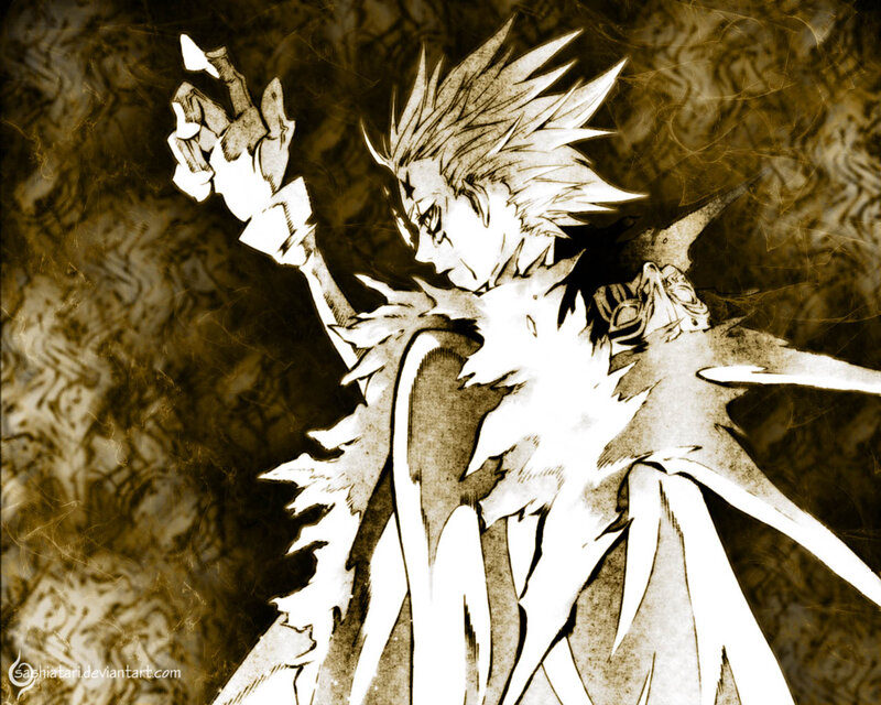 anime character with spiky hair