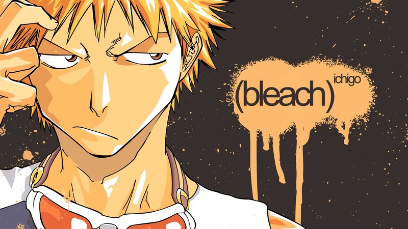 Anime Character with Spiky Hair — Black, Intense