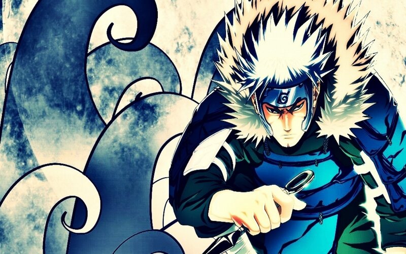 Anime Character with Spiky Hair — Blue, Dramatic, Manga, Headband