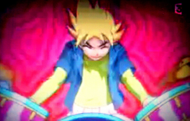 Anime Character with Spiky Hair — Pink