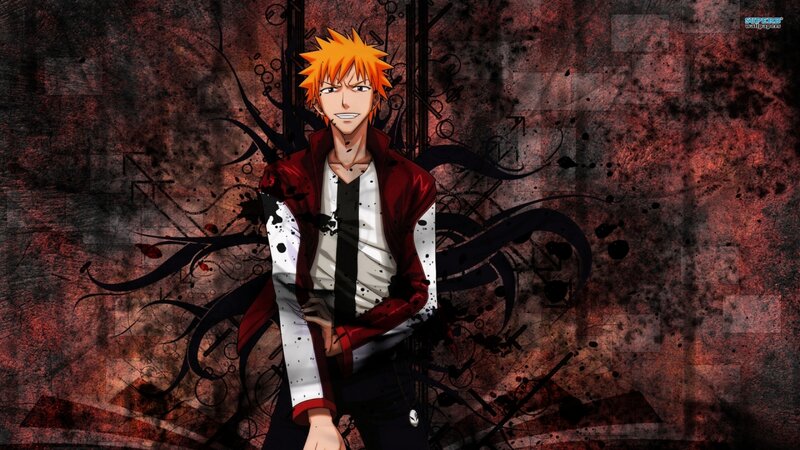 Anime Character with Spiky Hair — Red, Dramatic, Red Jacket