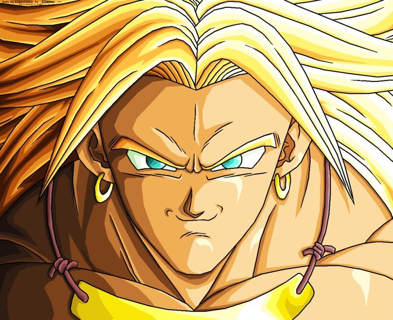 Anime Character with Spiky Hair — Yellow