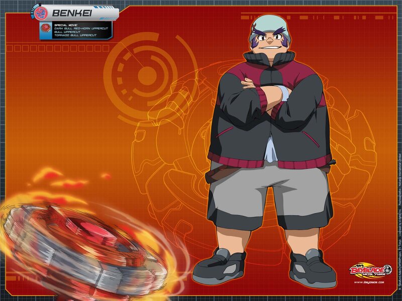 Anime Character with Spinning Top