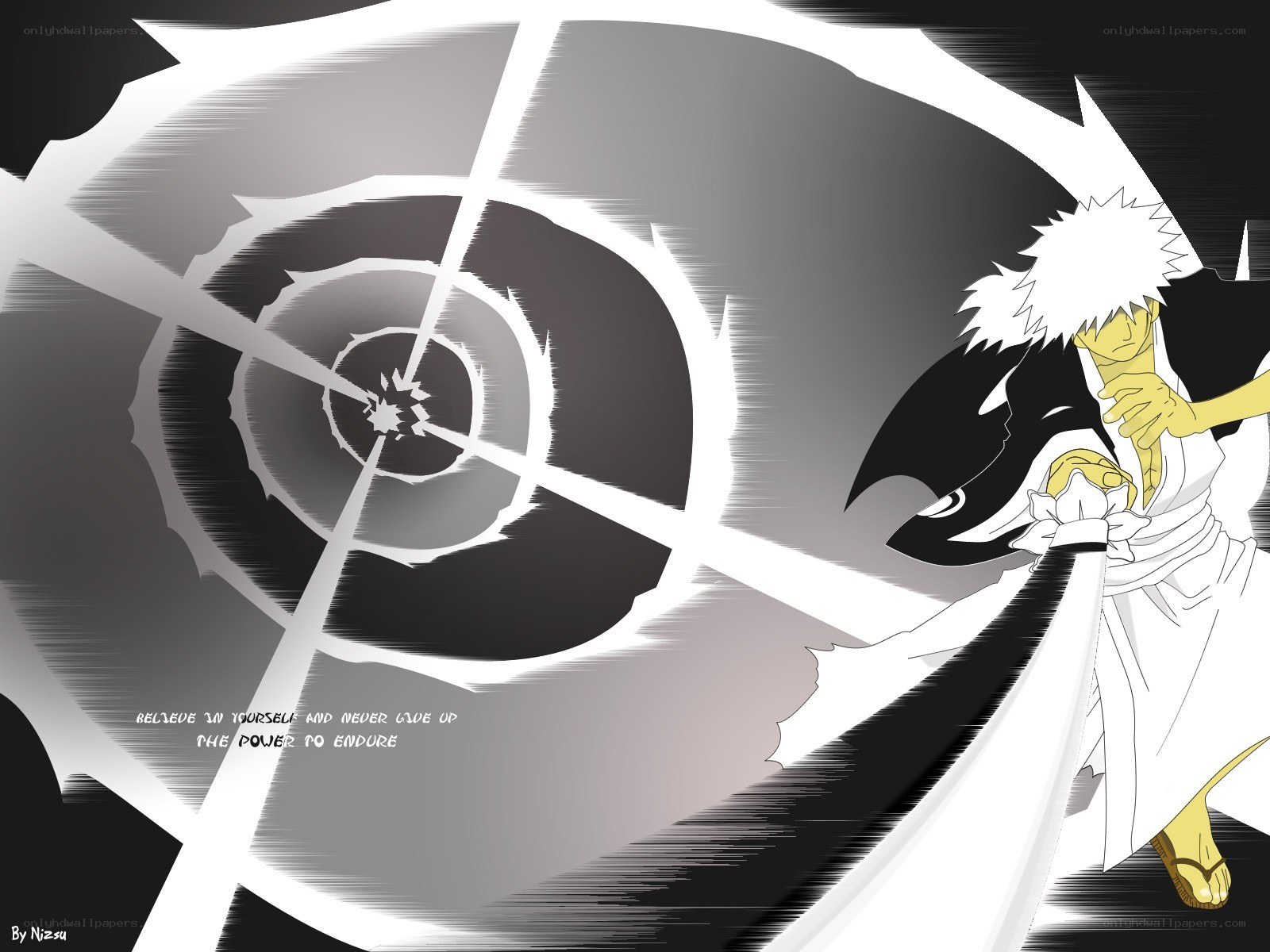 anime character with spiral effect