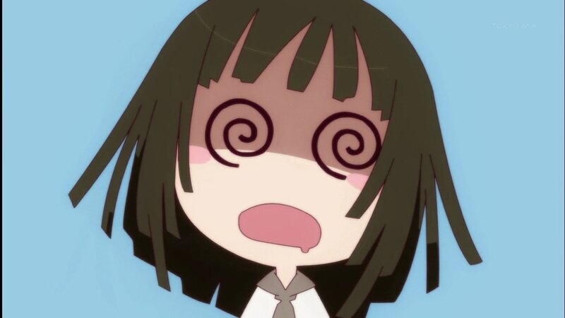 anime character with spiral eyes