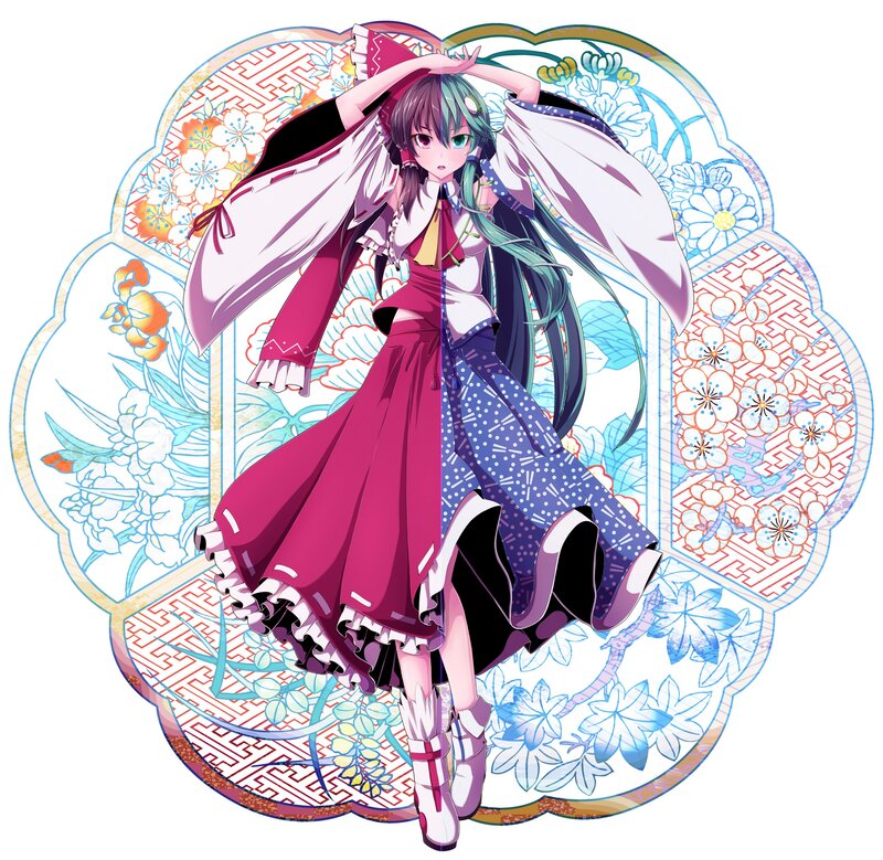 anime character with split dress