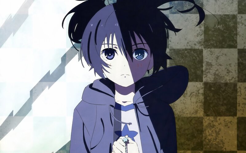 anime character with split face
