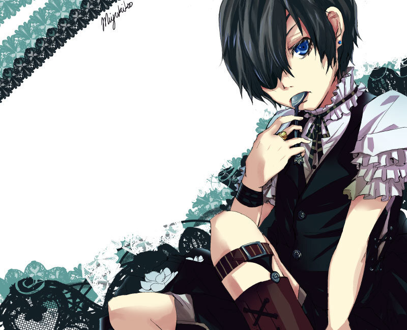 anime character with spoon
