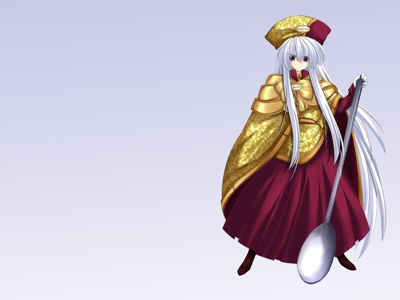 anime character with spoon