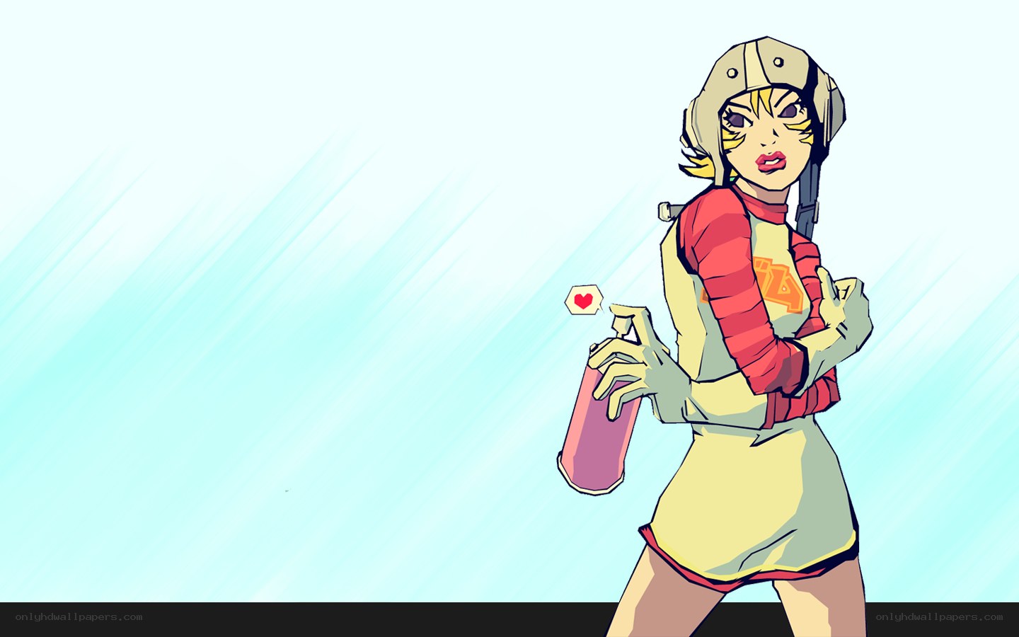 anime character with spray can