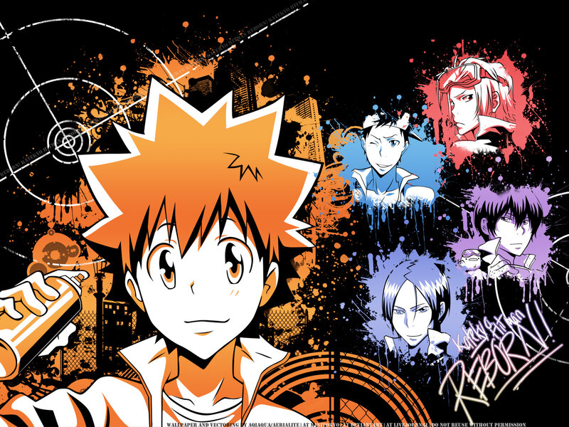 Anime Character with Spray Can — Black, Energetic