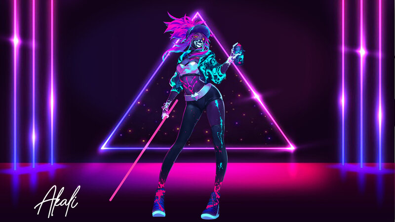 Anime Character with Spray Can — Purple