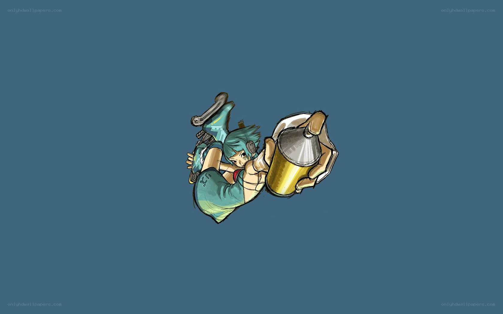 anime character with spray can