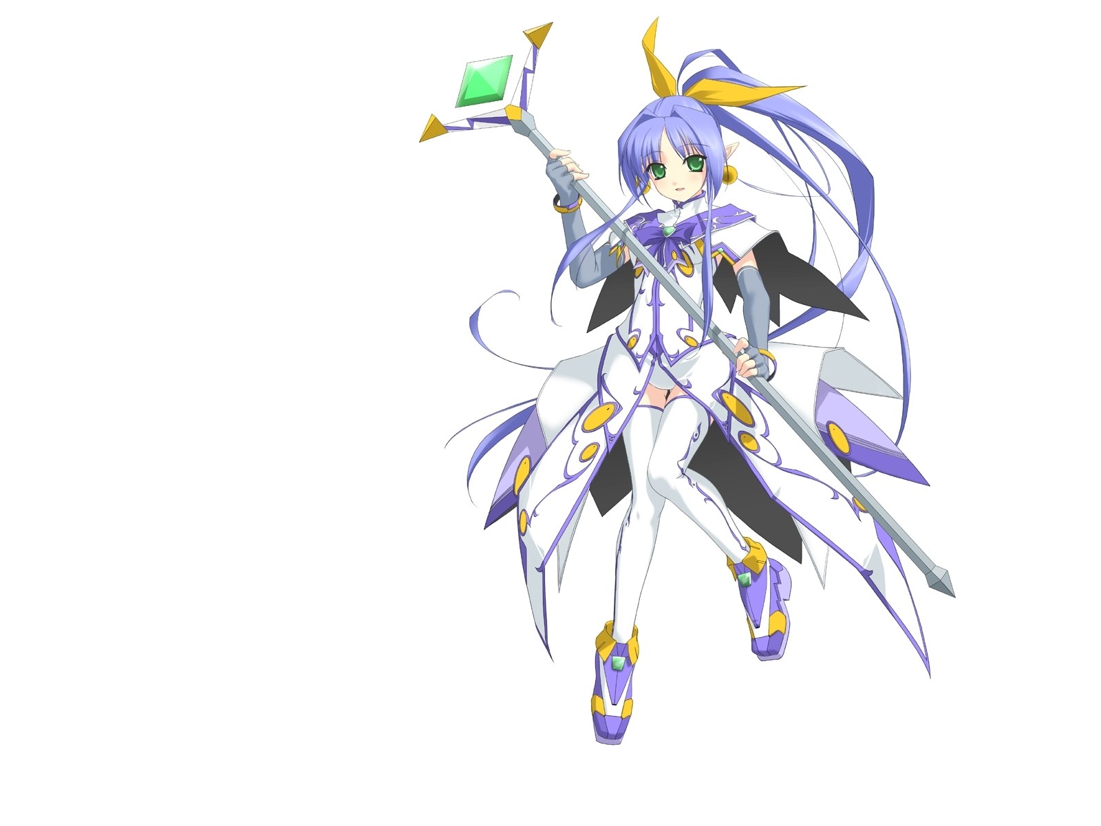 anime character with staff