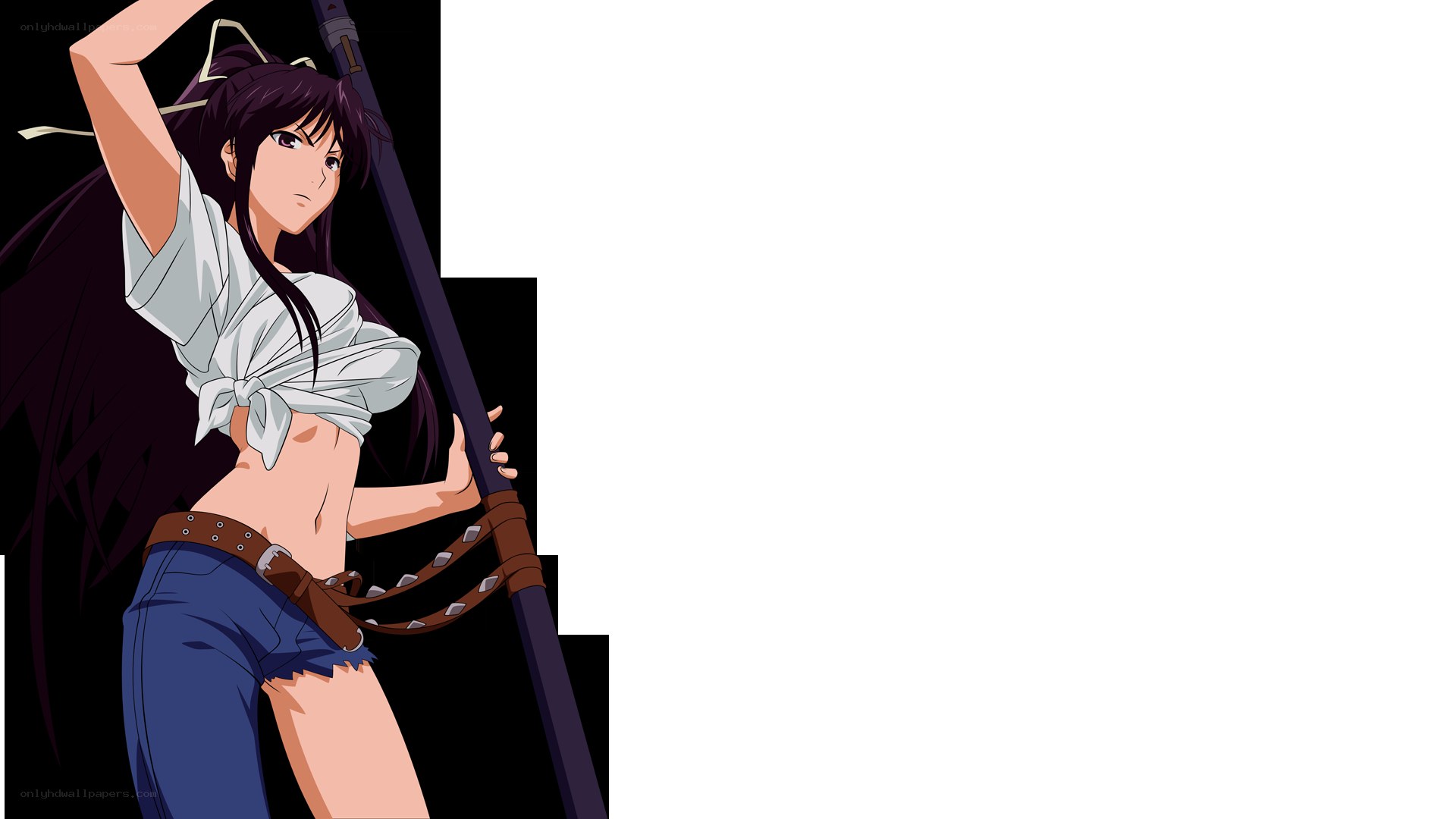 anime character with staff
