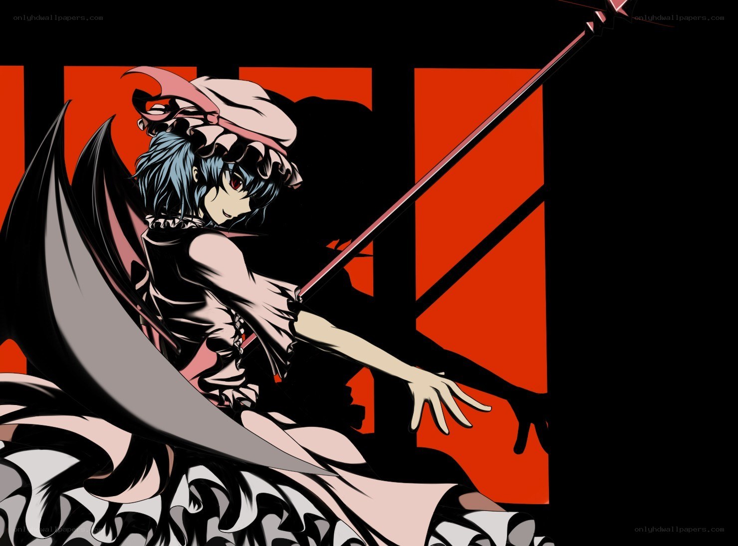anime character with staff