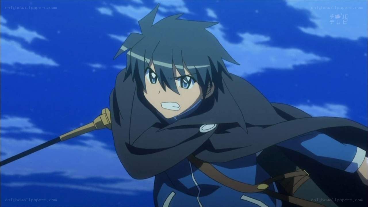 anime character with staff