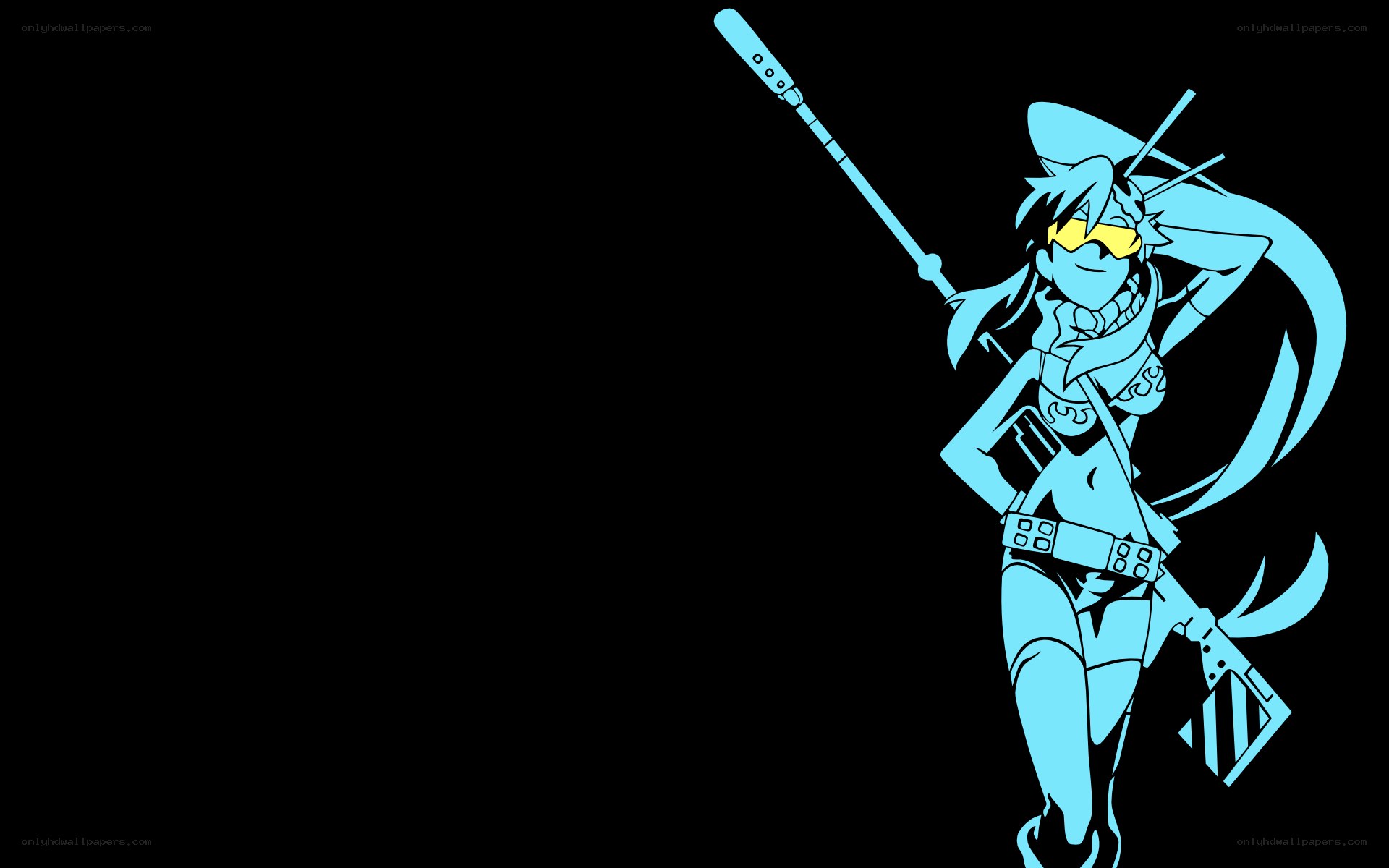 anime character with staff