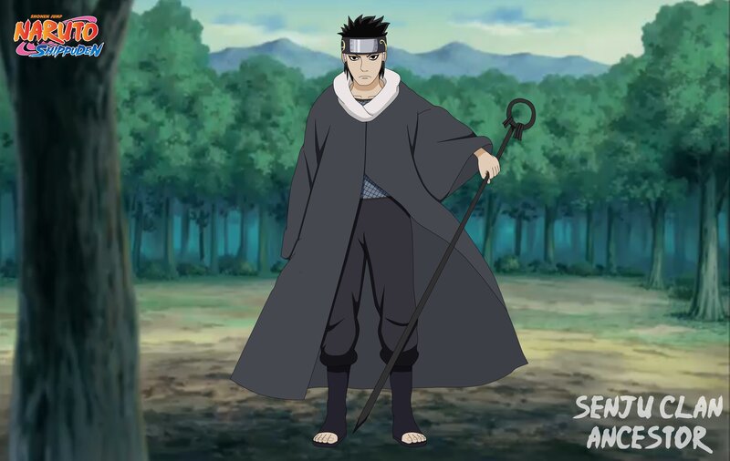 Anime Character with Staff — Green