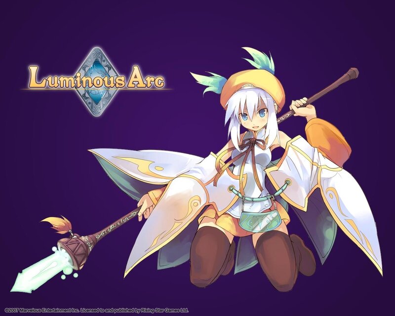 Anime Character with Staff — Purple, Calm