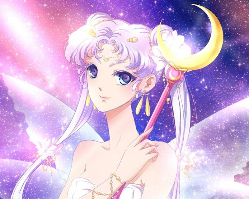 Anime Character with Staff — Purple, Magical
