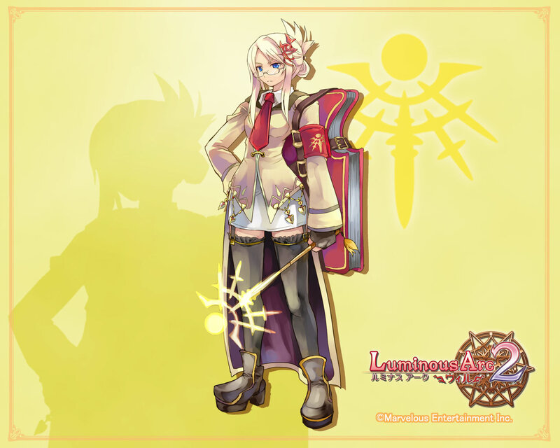 Anime Character with Staff — Yellow