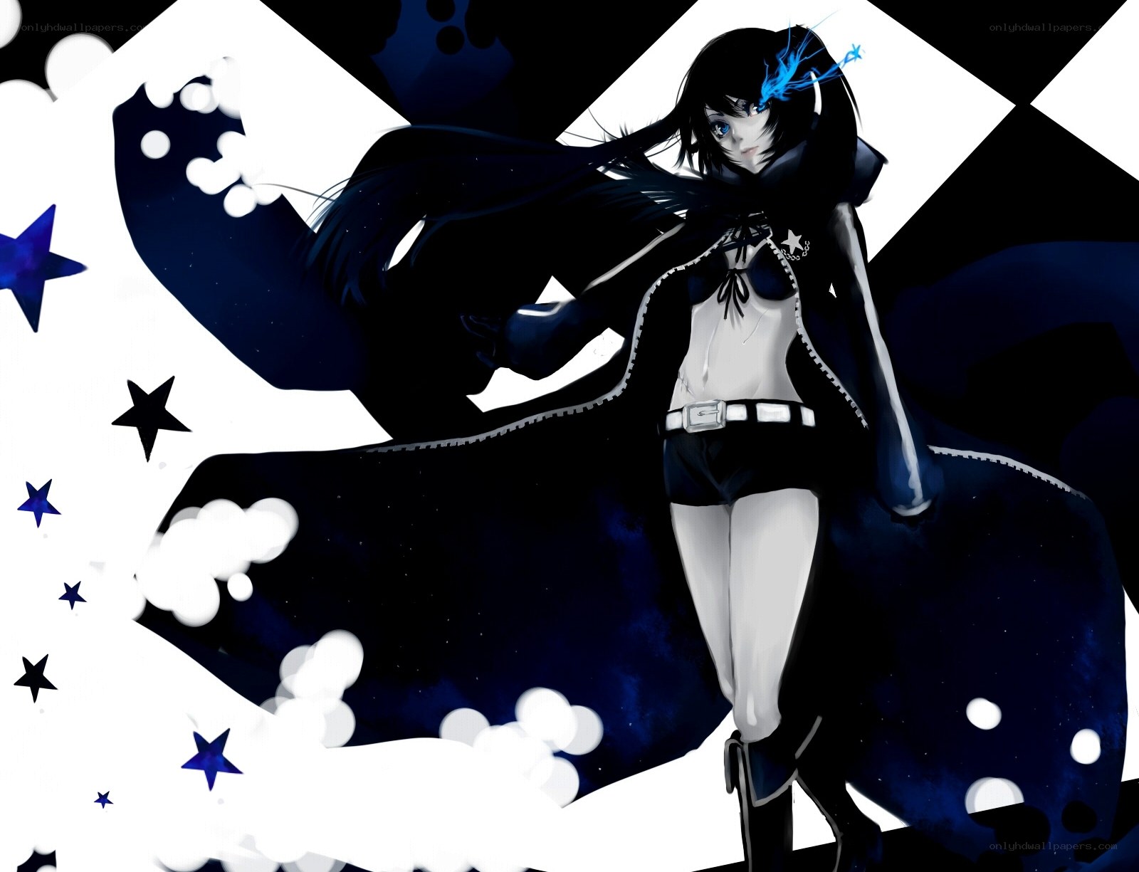 anime character with star effects